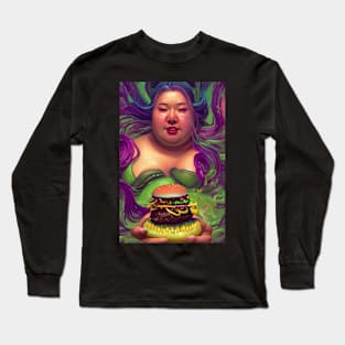 ASIAN FAT BURGER Long Sleeve T-Shirt